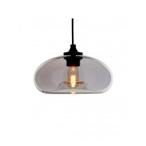 Loftslampe i glas Zepp Shape, grå - By Eve